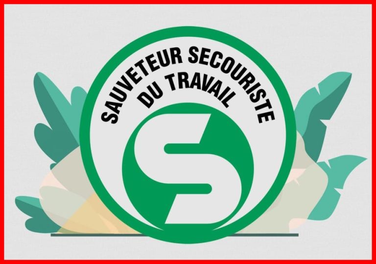 Logo sauveteur secouriste du travail